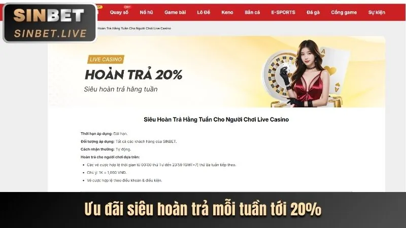 Ưu đãi đặc biệt cho từng trò chơi tại 168vn