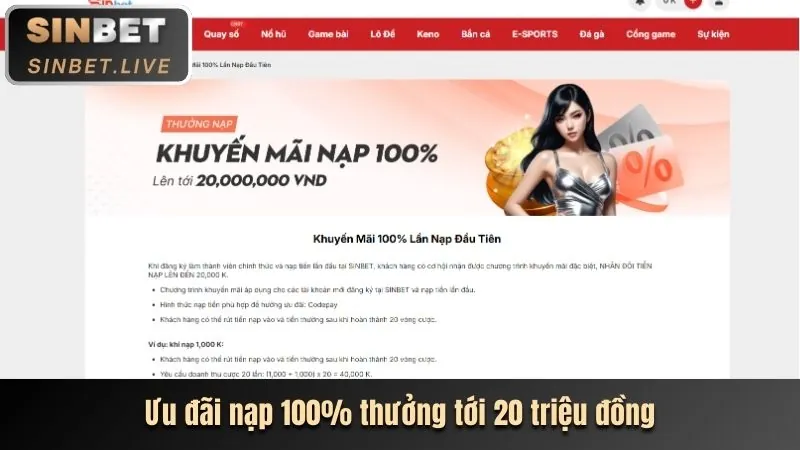 Ưu đãi chào mừng thành viên mới tại 168vn chính thức